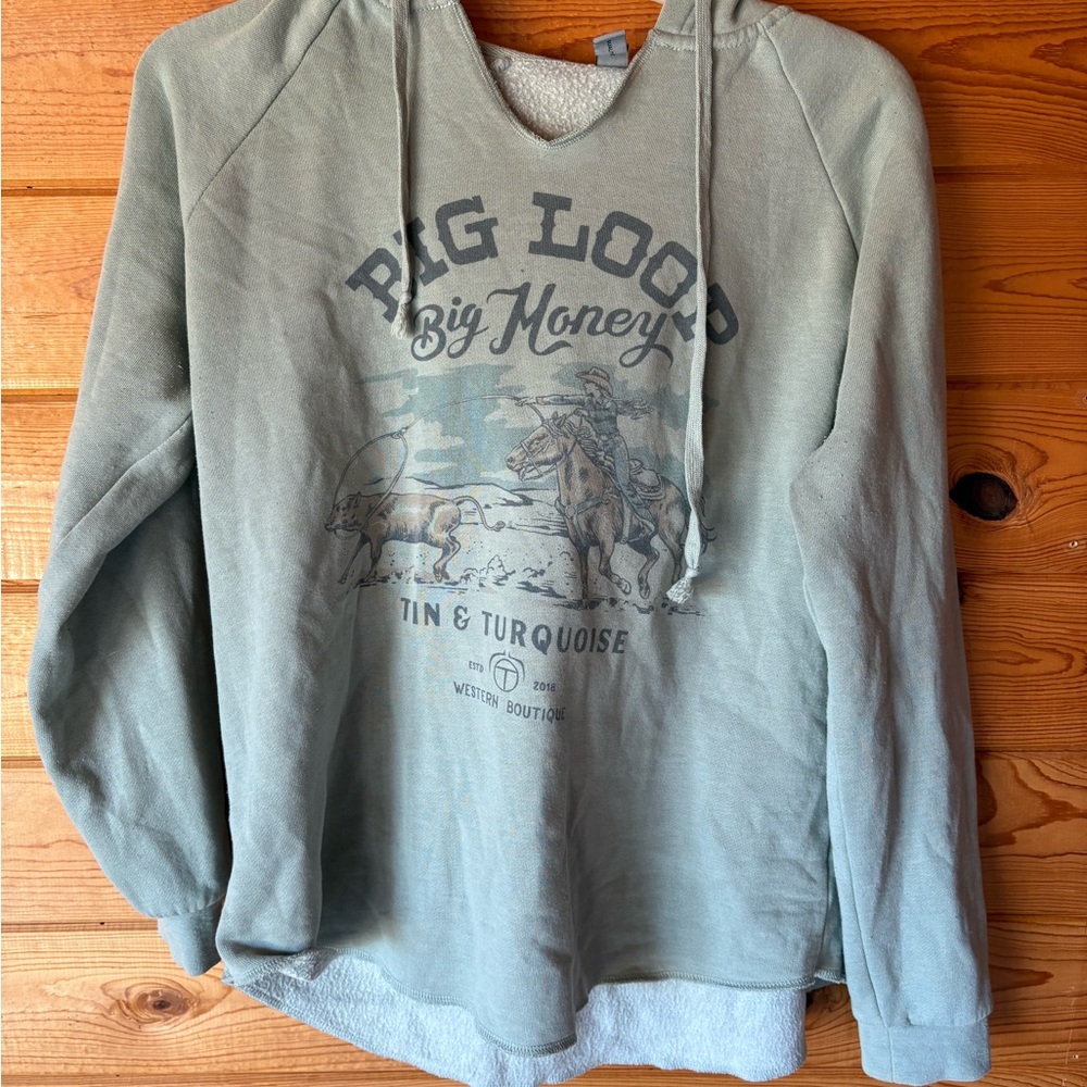 Big Money Men's Green Hoodie